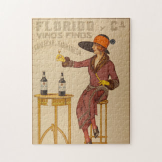  Ephemera Lady Wine Toast Legpuzzel