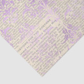 Ephemera Lavendar Paper Series Design 13 Tissuepapier (Detail)