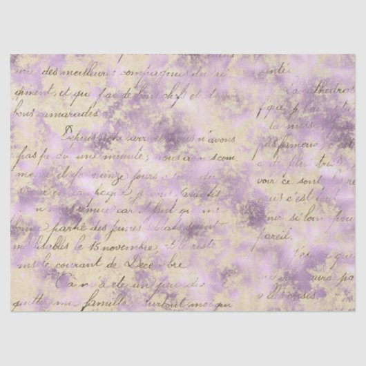 Ephemera Lavendar Paper Series Design 4 Tissuepapier (Voorkant)