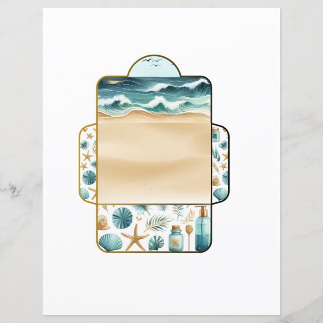 Ephemera Mini Envelop Scrapbooking Decoupage (Voorkant)