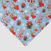  ephemera-ontkoppeling Santa Claus Holiday Tissuepapier (Detail)