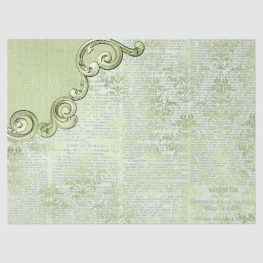 Ephemera Ontwerp van de Papierreeks 8 Tissuepapier (Voorkant)