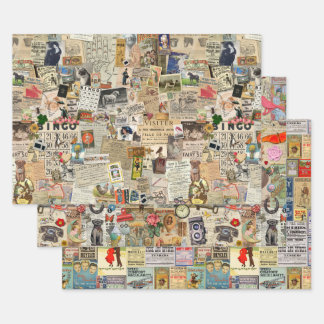 Ephemera papier de découpage ou de collage Vintage