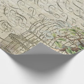 Ephemera Red Bird Decoupage 60lb papier (Hoek)