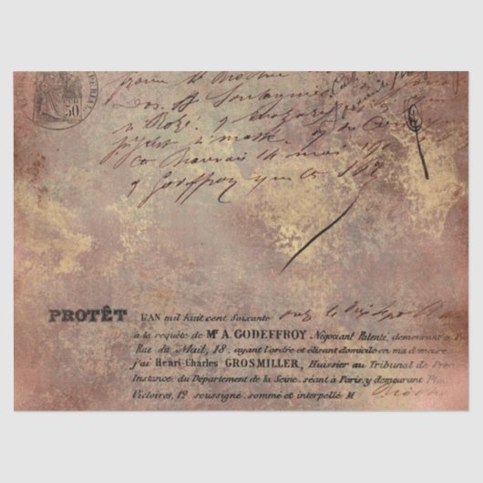 Ephemera Roos Gold Paper Series Design 20 Tissuepapier (Voorkant)