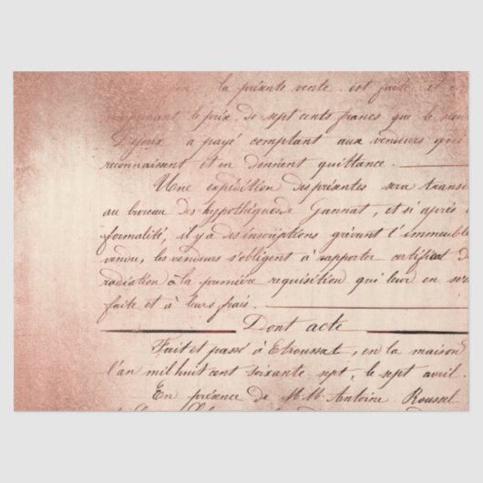 Ephemera Roos Gold Paper Series Design 8 Tissuepapier (Voorkant)