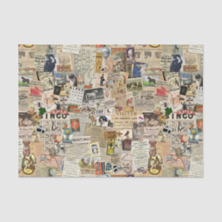 Ephemera Scatter Decoupage of collage paper Tissuepapier