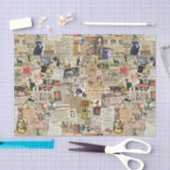 Ephemera Scatter Decoupage of collage paper Tissuepapier (Craft)