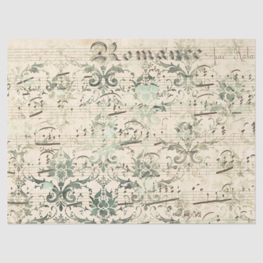 Ephemera Sepia Paper Series Design 12 Tissuepapier (Voorkant)