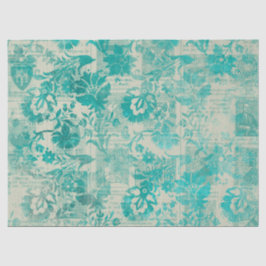 Ephemera Turquoise Paper Series Design 10 Tissuepapier