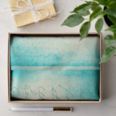 Ephemera Turquoise Paper Series Design 11 Tissuepapier (Geschenk)