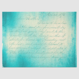 Ephemera Turquoise Paper Series Design 11 Tissuepapier
