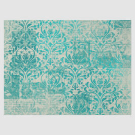 Ephemera Turquoise Paper Series Design 13 Tissuepapier