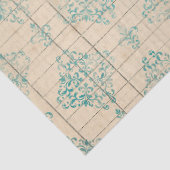 Ephemera Turquoise Paper Series Design 15 Tissuepapier (Detail)