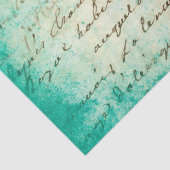 Ephemera Turquoise Paper Series Design 18 Tissuepapier (Detail)