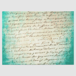 Ephemera Turquoise Paper Series Design 18 Tissuepapier