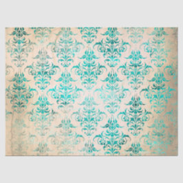 Ephemera Turquoise Paper Series Design 3 Tissuepapier