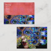 EPHEMERAL, antiek roze Visitekaartje (Voorkant / Achterkant)