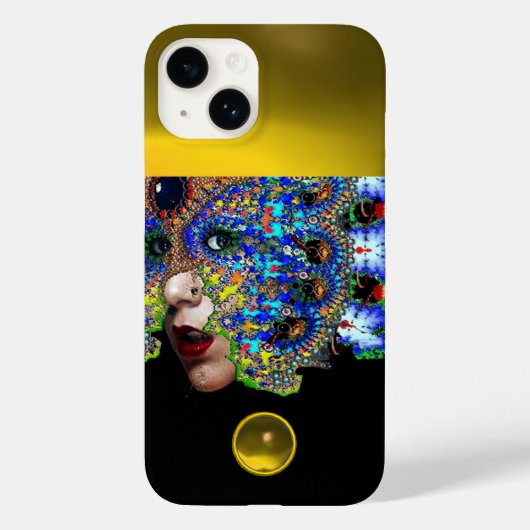 EPHEMERAL, BEAUTY MET MASK Yellow Topaz Gem Case-Mate iPhone Case (Achterkant)