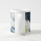 Ephemeral - Blauw & grijs Extra Grote Beker (Achterkant)