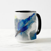 Ephemeral - Blauw & grijs Mok (Voorkant rechts)