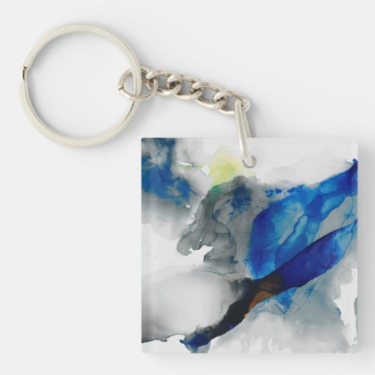 Ephemeral - Blauw & grijs Sleutelhanger (Voorkant)