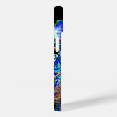 EPHEMERAL Lady met zwart fractaal masker blauw Case-Mate iPhone Case (Achterkant / Rechts)