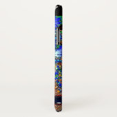 EPHEMERAL Lady met zwart fractaal masker blauw Case-Mate iPhone Case (Achterkant / rechts)