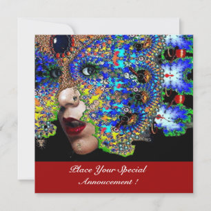 EPHEMERAL Mardi Gras Masquerade Ball, blauw masker Aankondiging