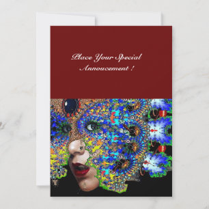 EPHEMERAL Mardi Gras Masquerade Ball, blauw masker Aankondiging