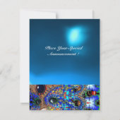 EPHEMERAL masquerade costume ball, blauwe saffier Aankondiging (Achterkant)