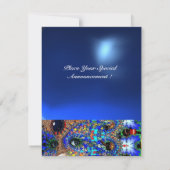 EPHEMERAL masquerade costume ball, blauwe saffier Aankondiging (Achterkant)