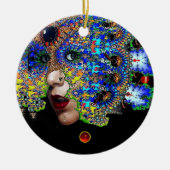 EPHEMERAL , Red Ruby , Blue Sapphire Keramisch Ornament (Voorkant)