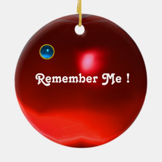 EPHEMERAL , Red Ruby , Blue Sapphire Keramisch Ornament (Achterkant)