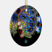 EPHEMERAL , Red Ruby , Blue Sapphire Keramisch Ornament (Rechts)