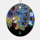 EPHEMERAL , Red Ruby , Blue Sapphire Keramisch Ornament (Links)