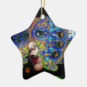 EPHEMERAL , Red Ruby , Blue Sapphire Star Keramisch Ornament (Links)