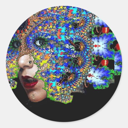 EPHEMERAL RONDE STICKER (Voorkant)