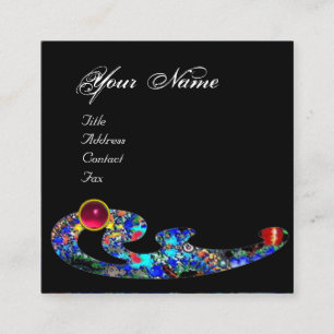 EPHEMERAL RUBY/Beauty, Salon, Spa, Makeup Artist Vierkante Visitekaartje