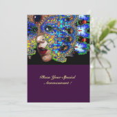 EPHEMERAL Sweet 16 Masquerade Ball Kaart (Staand voorkant)