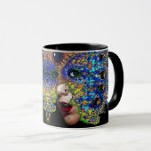 EPHEMERAL/VROUW MET KLORFUL FRACTALE MASKER MOK (Voorkant rechts)