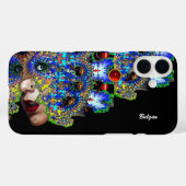 EPHEMERAL/VROUW MET KLORFULE FRACTALE MASKRUIDENRU Case-Mate iPhone CASE (Achterkant (horizontaal))