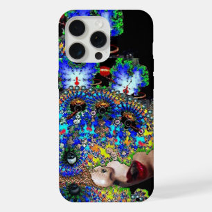 ÉPHÉMÈRE/ FEMME AVEC MASQUE FRACTAL COLORÉ