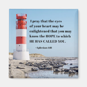 Ephesianen 1:18 Ik bid dat je het HOPE kent Magneet