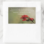Ephesianen 2:10 rechthoekige sticker (Tas)