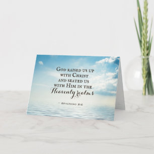 Ephesianen 2:6 God heeft ons opgevoed met Christus Kaart