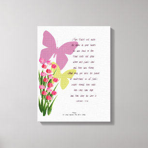 Ephesianen 3:17-18 canvas afdruk