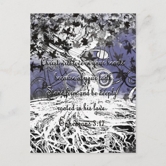 Ephesianen 3:17 briefkaart (Voorkant)