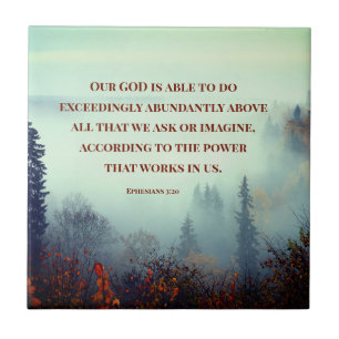 Ephesianen, 3:20 Ons GOD is mogelijk... Herfst For Tegeltje