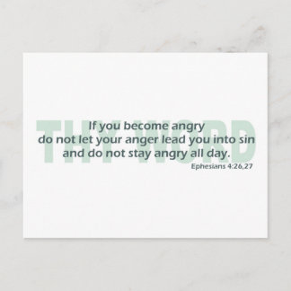 Ephesianen 4: 26-27 briefkaart